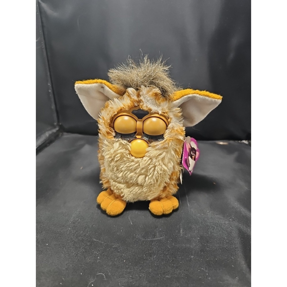 VTG Furby 1998 Giraffe Print Brown Tan 70-800 Tiger NOT WORKING For Parts/Repair